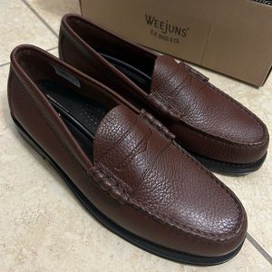 BRAND NEW!! GH BASS WEEJUN PEBBLED LEATHER PENNY LOAFERS SIZE 9 (43)